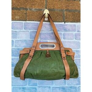 L.A.M.B buttery soft green leather shoulder bag DEADSTOCK